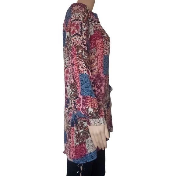 Umgee Multicolored Paisley Patchwork Dress - Picture 3 of 6